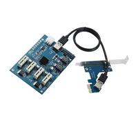 HVRFJXI PCIE 1X Scheda Splitter ASM1184e Controllo 4 Porte Efficiente Per Ulteriori Scheda Grafica Connessione Mining Utilizzare GPU Multiplo