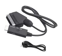 HVRFJXI Plugs And Play SCART to HDTV Converter Adapter for Connecting Retro Electronics to Displays Highly Definition Adapter