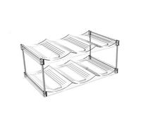 HVRFJXI Portabottiglie impilabile Pratico Organizzatori di Bottiglia D'acqua Elegante Armadio Cup Storage Rack Per Bicchieri Portabottiglie Impilabile