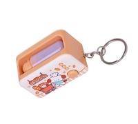 HVRFJXI Portachiavi ricaricabile incandescente per ambiente oscuro portachiavi accessorio multifunzionale per uso serale portachiavi antistress, Giallo, Taglia unica