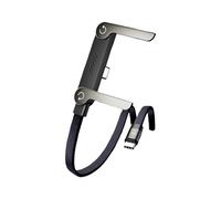 HVRFJXI Reinforced Weaving Foldable Stand Power Cable Data Cord Wire for Long Time Charging And Adjustable Double Function Folding Holder Power Cord