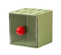 HVRFJXI Scaffale multifunzionale per bustine di tè in ABS trasparente, design impilabile da scrivania o da parete, per snack da ufficio e caffè, cucina, snack