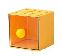 HVRFJXI Scaffale multifunzionale per bustine di tè in ABS trasparente, design impilabile da scrivania o da parete, per snack da ufficio e caffè, cucina, snack