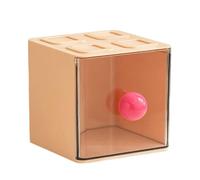 HVRFJXI Scaffale multifunzionale per bustine di tè in ABS trasparente, design impilabile da scrivania o da parete, per snack da ufficio e caffè, cucina, snack