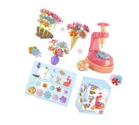 HVRFJXI Set Artigianale per Bambini Pressa per Fiori per Progetti Tessitura Tessuti Materiali Plastici Sicuri Sviluppa Abilità Artistiche attività Legame Genitore-Figlio Giocattolo per Tessitura