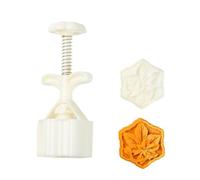 HVRFJXI Stampi per torte di alta qualità con motivo autunnale naturale, semplice meccanismo a pressione manuale, strumento essenziale per alimenti, stampi in ABS