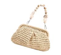 HVRFJXI Unique Straw Handbag Women's Beach Bag Shoulder Underarm Purse With Spacious Interior Suitable For Various Occasion Women's Straw Bag