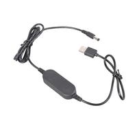 HVRFJXI USB to DC5521 Step Up Power Cable 12W 12V Output with Switches Plastic Texture 160cm for LED Router Speakers Charging Router USB Power Converters