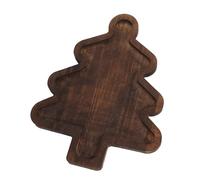 HVRFJXI Vassoio per spuntini per le vacanze in legno a forma di albero di Natale multi scomparto piatto di frutta materiali robusti sostenibili per la decorazione della tavola delle feste Vassoio