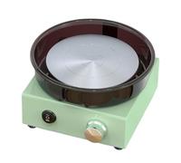 HVSYVVSRL Kit Mini Tornio da Vasaio, Piatto Girevole 6", Ruota for Argilla A Due Vie, Vassoio Antispruzzo Rimovibile velocità Regolabile E Stabile