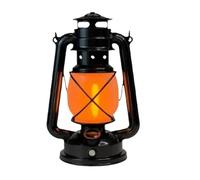 HVSYVVSRL Lanterna Vintage da Campeggio Portatile con Effetto Fiamma, Batteria Ricaricabile USB-C 1200 mAh for La Decorazione del Bar Ristorante Illuminazione Brillante(Black Shell)