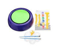 HVSYVVSRL Macchina for Tornio da Vasaio Elettrica for Bambini, con Maniglia Manuale E Pedale, for La Lavorazione Del'argilla in Ceramica, Fai Te, Arte Artigianato velocità Regolabile E Stabile