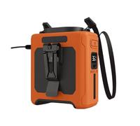 HVSYVVSRL Ventilatore Da Cintura 10000 MAh Con 5 Velocità E Luce, 40 Ore Di Utilizzo A Mani Libere, Indossabile For Viaggi All'aperto In Cantiere In Campeggio Clip A Mani Libere(Orange)