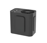HVSYVVSRL Ventilatore Da Esterno Con Batteria Ai Polimeri, Anti-caduta, Assorbimento Degli Urti, USB Portatile, Collo Senza Pale Clip A Mani Libere(Black)