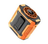 HVSYVVSRL Ventilatore Portatile Da Appendere Alla Vita Con Display Digitale, 100 Livelli Di Raffreddamento, 5000 MAh, Clip Posteriore For Il USB Clip A Mani Libere(Orange)