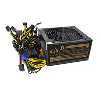 HVVH 20+4 Pin Riduzione Silenziosa Del Rumore Miner/PC GPU ATX 1600W Alimentazione 87 Plus Oro Progettato per US Tensione 110V 1600w Mining ETH PSU Max Supporto 8 Grafica con 1.5m US Plug Cavo
