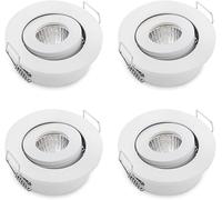HVZUM 4 mini faretti LED da incasso 1 W, luce bianca calda, 3000 K, mini COB Downlights per armadio/armadio/cucina/soggiorno (Y-2)
