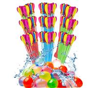 HW CASA 333 Pezzi Palloncini Acqua,Riempimento Rapido in 60 Secondi Gavettoni Acqua Autosigillanti,Gavettoni 100% Lattice in Vari Colori,Adatto per Giochi Acqua Bambini,Spiaggia, Piscina (333)