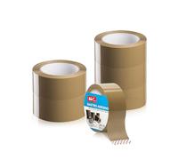HW CASA 6PCS Marrone Adesivo, 6 Rotoli Da 48mm x 66m Nastro Adesivo Pacchi | Nastro per Imballaggio Per Pacchi, Scatole, Cartoni - Marrone
