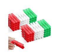 HW CASA 80 Mollette per Bucato - Mollette da Bucato in Plastica Rinforzata - Colorate per Calze/Asciugamani/Vestiti - Plastica Durevole