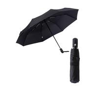 HW CASA Ombrello Pieghevole Antivento - 105CM Automatico 8 Stecche con Rinforzo in Fibra di Vetro, Compatto e Portatile da Viaggio per Uomo e Donna