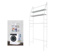 HW CASA Scaffale Sopra Lavatrice di Ferro,Scaffale Multifunzione Lavatrice con 3 Ripiani,Mensola Portaoggetti di Facile Assemblaggio,Spazioso e Stabile