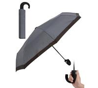 HW CASAOmbrello Pieghevole Automatico con Diametro 105cm, Grande Ombrello con 8 Stecche Rinforzo in Fibra di Vetro, Manico in Gomma