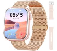 Hwagol Smartwatch Donna Uomo, 1.85'' Orologio Smartwatch con Chiamata Bluetooth, Smart Watch con Contapassi/Sonno/SpO2/Cardiofrequenzimetro, 140+ Sportive Orologio Fitness per Android iPhone