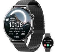 Hwagol Smartwatch Uomo Donna, 1.39" HD Orologio Smartwatch con Sonno/SpO2/Cardiofrequenzimetro, Rotondo Orologio Contapassi Donna con 140+ Sportive, Smart Watch Chiamate Compatibile per iOS iPhone
