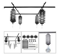 HWAMART ™ 3mx3m pantografo sistema ferroviario soffitto Kit completo 2m goccia pantografo (Rail soffitto)