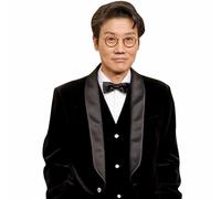 Hwang Dong-Hyuk (Black Suit) Half Body Buddy Cutout