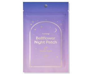 hwarang' Bellflowr Night Patch | Patch floreale per acne | idrocolloide da 12 mm con pantenolo e guaiazulene | design più spesso durante la notte | 45 ct | cerotto viola brufoli per brufoli e brufoli