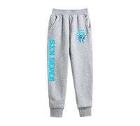 HWBACLSFA Pantaloni per Bambini, Pantaloni Casual con Coulisse per Ragazzi e Ragazze, Pantaloni Sportivi per Bambini con Stampe di Cartoni Animati, Eleganti e Versatili,Grey1,130cm