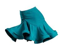 HWBZSZY Bambini Ballo Latino Vestito Pratica Mezza Gonna Leopardo Sala da Ballo Tango Salsa Samba Performance per Le Donne Ragazze Spandex Concorso Esame Costumi di Danza,Verde,180