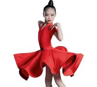 HWBZSZY Ragazze dei Bambini Abiti Latini Rumba Samba Tango Sala da Ballo Vestito Standard Salsa Gonne Danza Danza Concorso Party Costume,A5,120
