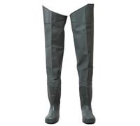 HWBZSZY Stivali da Pioggia Alti da Uomo Regolabili Scarpe da Acqua Impermeabili Stivali Lunghi Trampolieri da Pesca in PVC Resistenti all'Usura per Scarpe Pesca Stivali Caccia Antiscivolo,Verde,40 EU