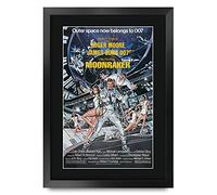 HWC Trading 007 - Stampa autografata di James Bond 007 con cornice o senza cornice, Moonraker, A3