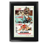 HWC Trading 007 - Stampa autografata di James Bond 007 con cornice o senza cornice, Thunderball, A3