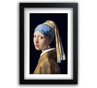 HWC Trading A3 FR Girl con un orecchino di perle di Johannes Vermeer, questa famosa galleria d'arte è un ottimo regalo o elemento decorativo per qualsiasi casa, con cornice A3