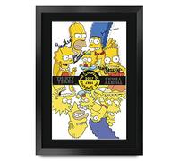 HWC Trading A3 FR The Simpsons Dan Castellaneta - Immagine autografata per tifosi della TV