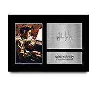 HWC Trading A4 Adrien Brody The Pianist Regali Stampati Autografo Firmato Immagine Per Gli Appassionati Di Memorabilia Di Film