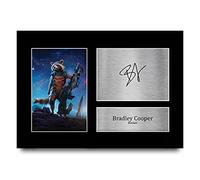 HWC Trading A4 Bradley Cooper Guardians of the Galaxy Rocket Regali Stampati Autografo Firmato Immagine Per Gli Appassionati Di Memorabilia Di Film