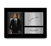 HWC Trading A4 John Travolta Pulp Fiction Regali Stampati Autografo Firmato Immagine Per Gli Appassionati Di Memorabilia Di Film