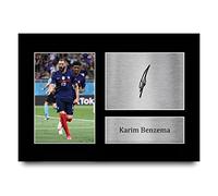 HWC Trading A4 Karim Benzema France Regali Stampati Autografo Firmato Foto Per Gli Appassionati Di Calcio E Sostenitori