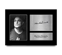 HWC Trading A4 Marlon Brando Apocalypse Now Regali Stampati Autografo Firmato Immagine Per Gli Appassionati Di Memorabilia Di Film - A4 Incorniciato