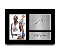 HWC Trading A4 Michael Jordan Space Jam Regali Stampati Autografo Firmato Immagine Per Gli Appassionati Di Memorabilia Di Film - A4 Incorniciato
