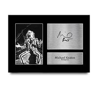HWC Trading A4 Michael Keaton Beetlejuice Regali Stampati Autografo Firmato Immagine Per Gli Appassionati Di Memorabilia Di Film