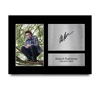 HWC Trading A4 Robert Pattinson Twilight Regali Stampati Autografo Firmato Immagine Per Gli Appassionati Di Memorabilia Di Film - A4 Incorniciato