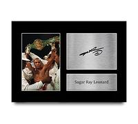 HWC Trading A4 Sugar Ray Leonard Boxing Regali Stampati Autografi Firmati Per I Fan Dei Dimeli Dei Pugili