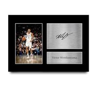 HWC Trading A4 Victor Wembanyama San Antonio Spurs Basketball Regali Stampati Autografo Firmato Immagine Per Gli Appassionati Di Basket Memorabilia - A4